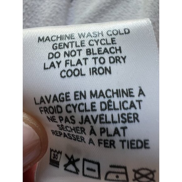 Lauren Moshi cream Brynn Happy Thoughts sweatpants sz S comfy athleisure - Picture 13 of 13